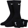 Nike Everyday Cush Crew 3pr Calze Calze Unisex - Adulto (Pacco da 3) Neri